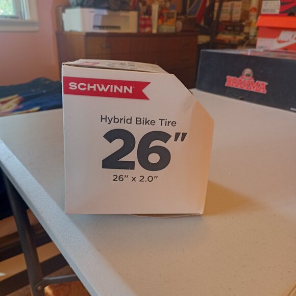 NEW Schwinn 26” x 2.0” Hybrid Bike Tire Combination Thread Black x 2 - Picture 4 of 4